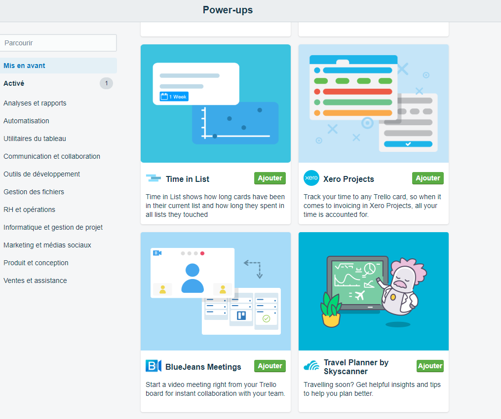 nouvelles fonctionnalités trello