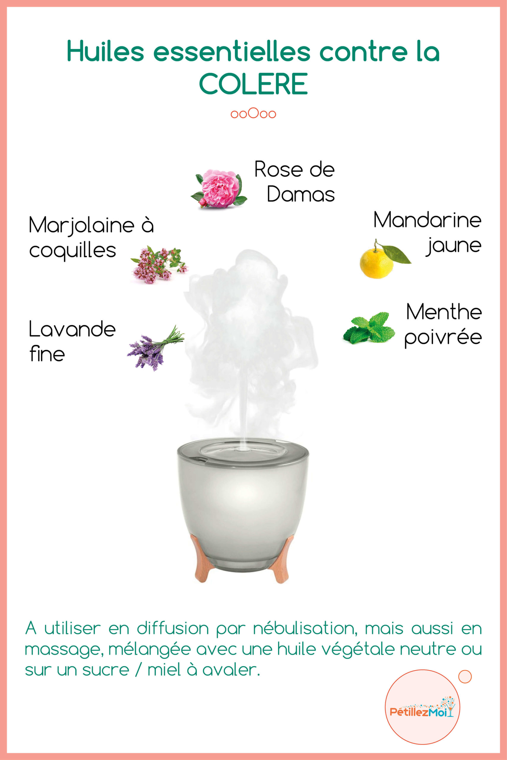 huiles essentielles contre la colère