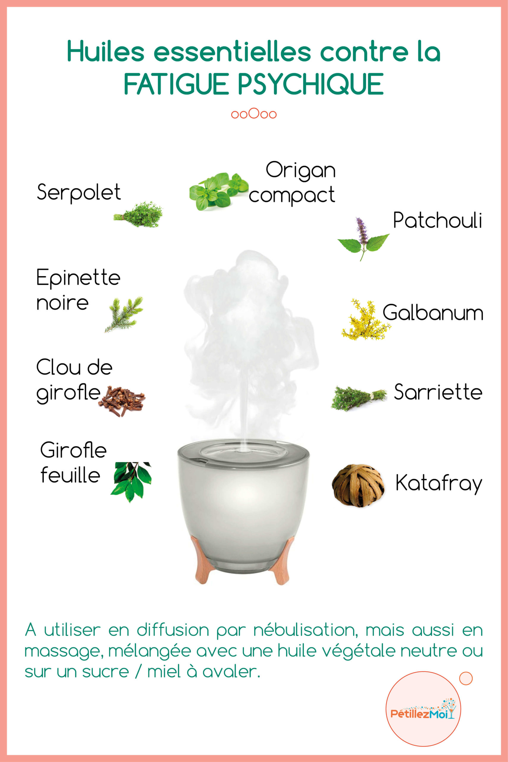 huiles essentielles contre la fatigue intellectuelle