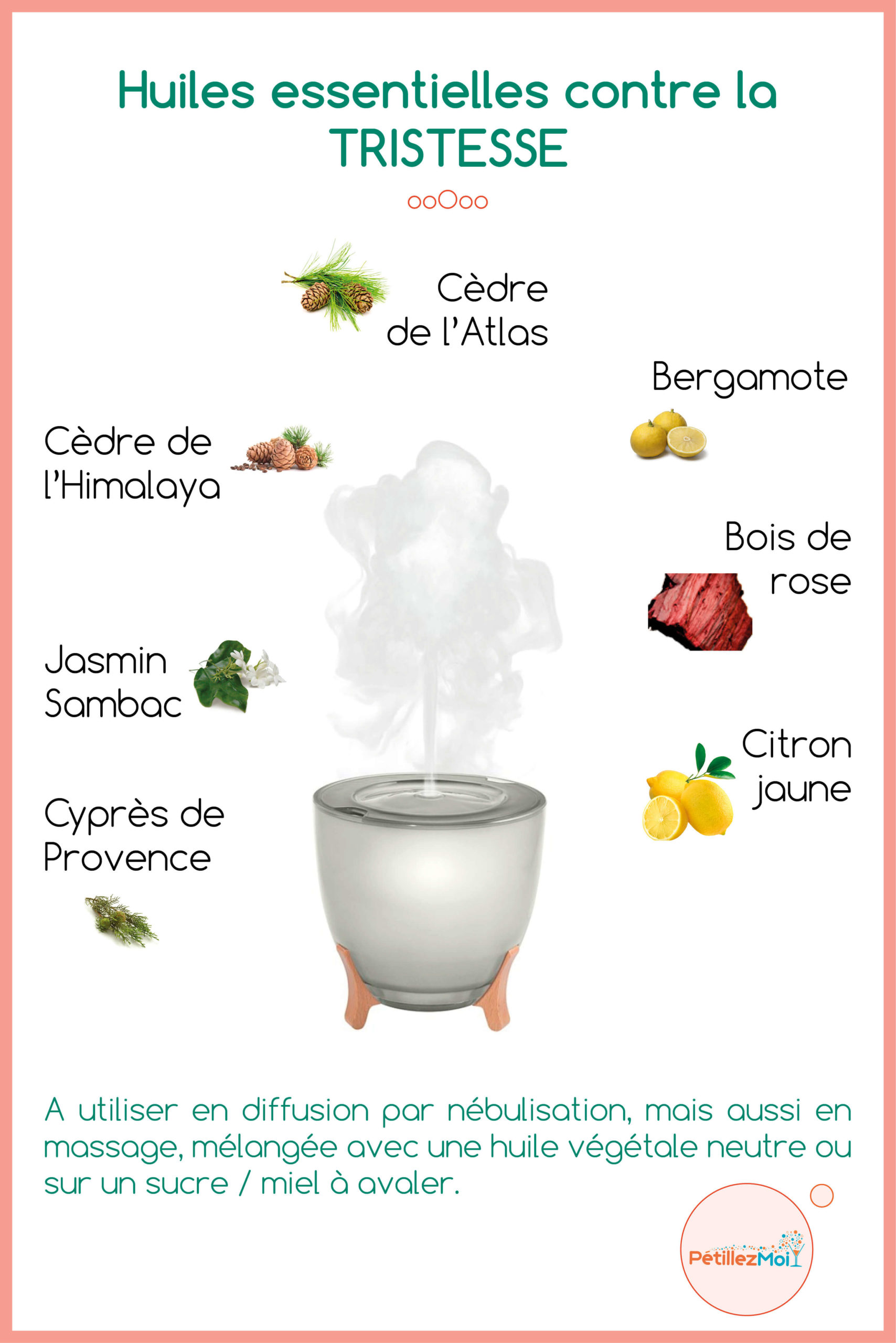 huiles essentielles contre la tristesse