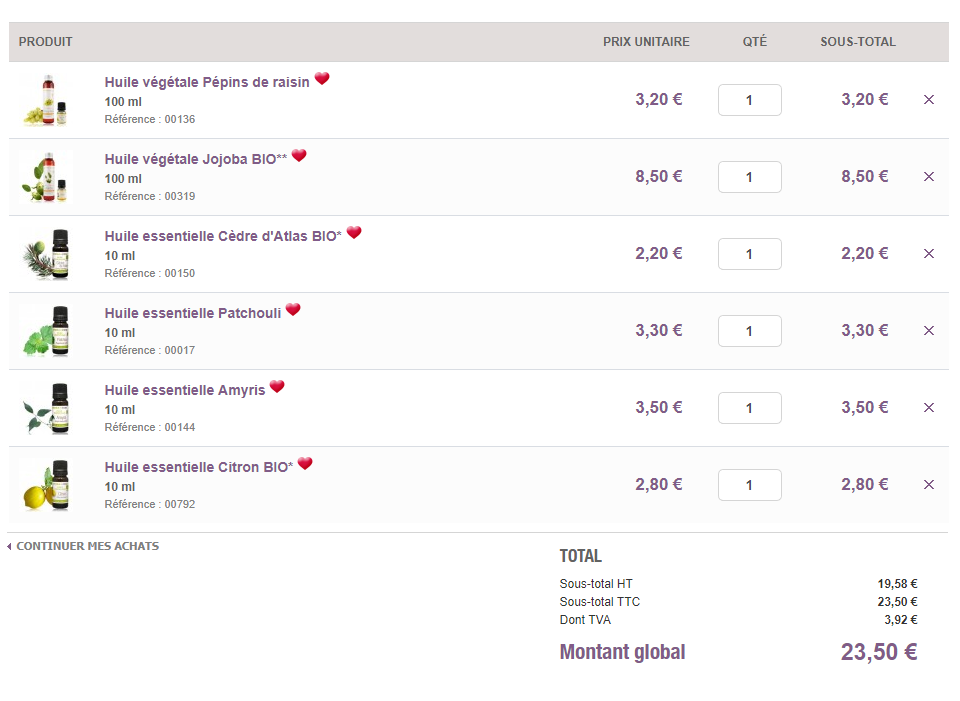 Huile de rasage DIY aroma zone