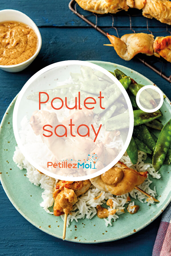 poulet satay au beurre de cacahuète