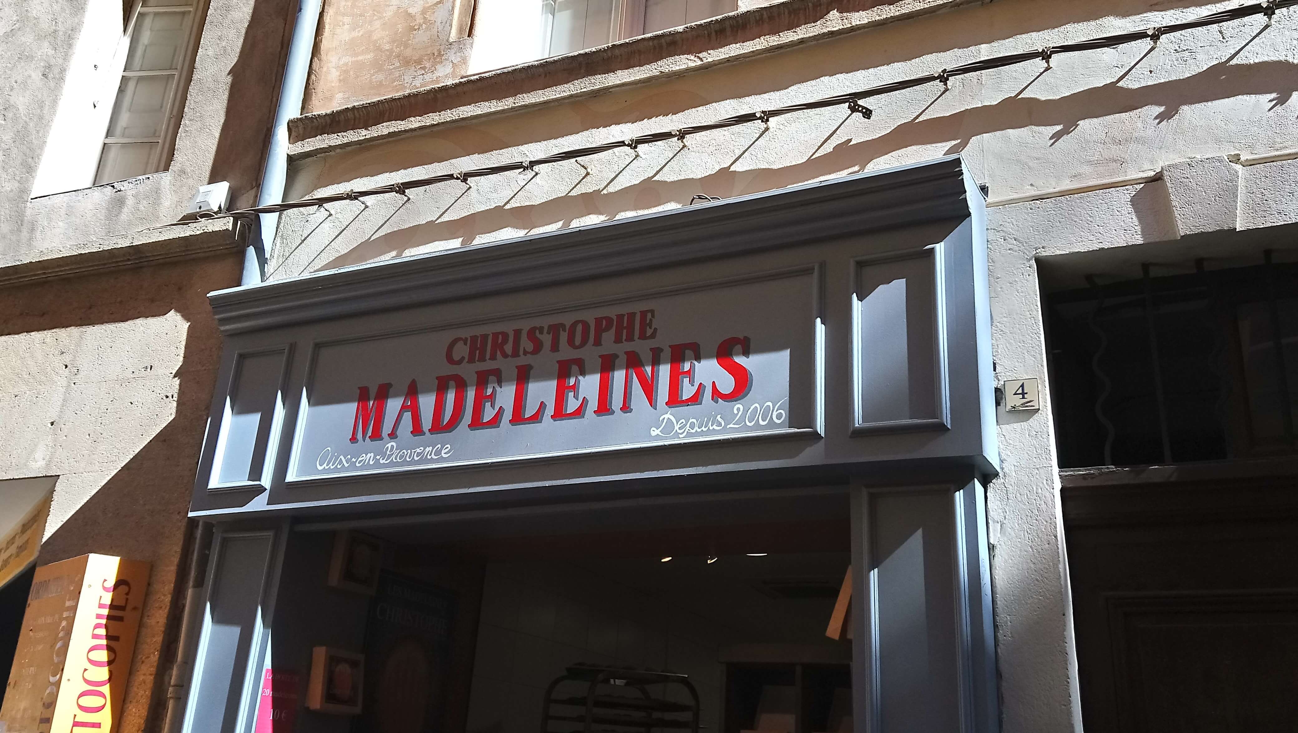Les madeleines de Christophe à aix