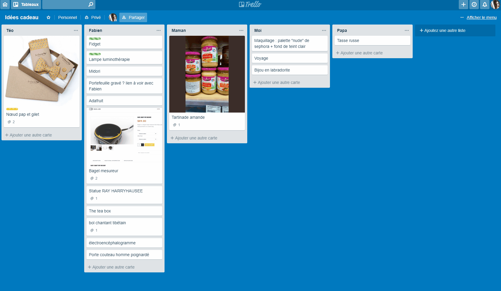 gestion des calendriers avec trello