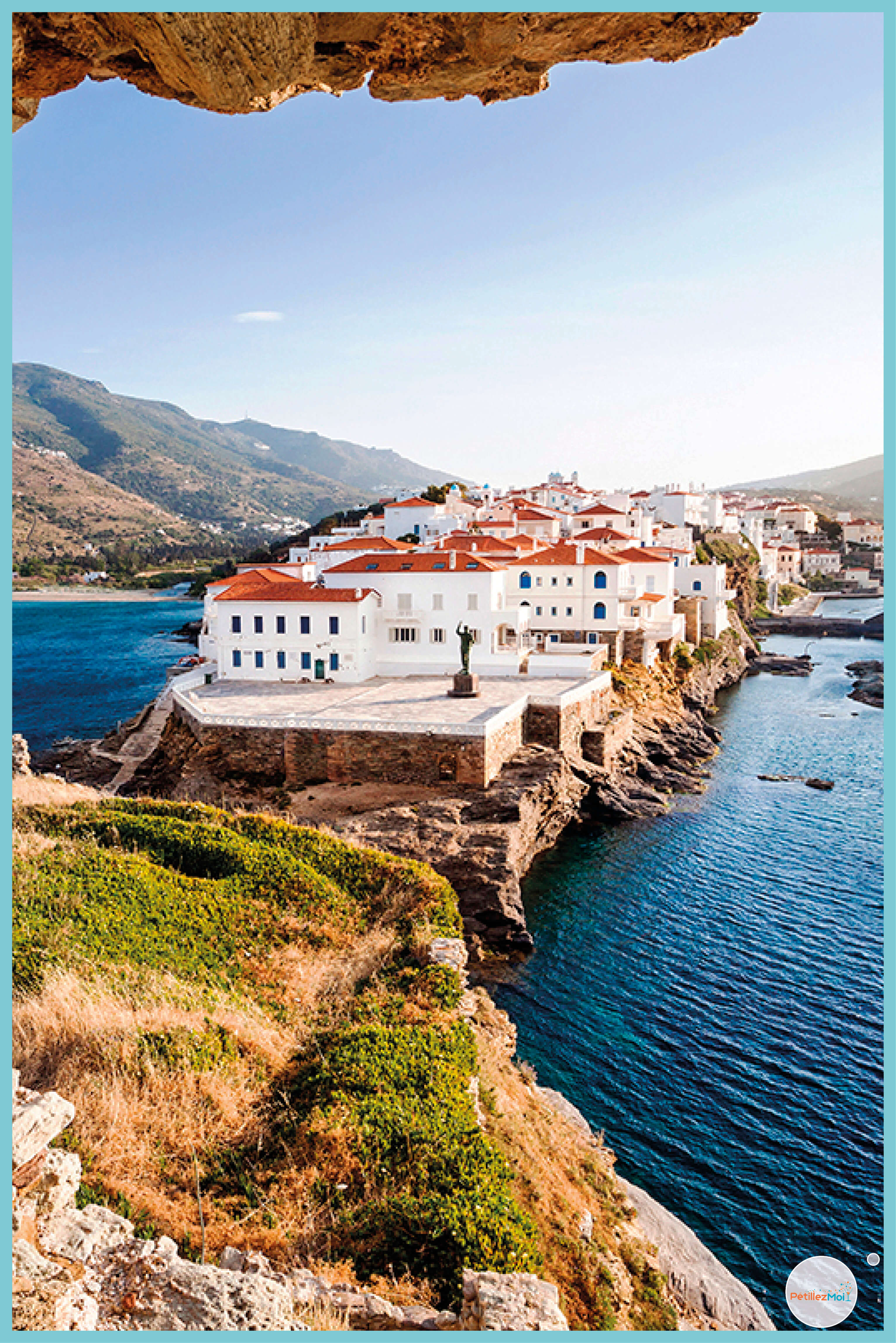 Ile grecque Andros dans les Cyclades