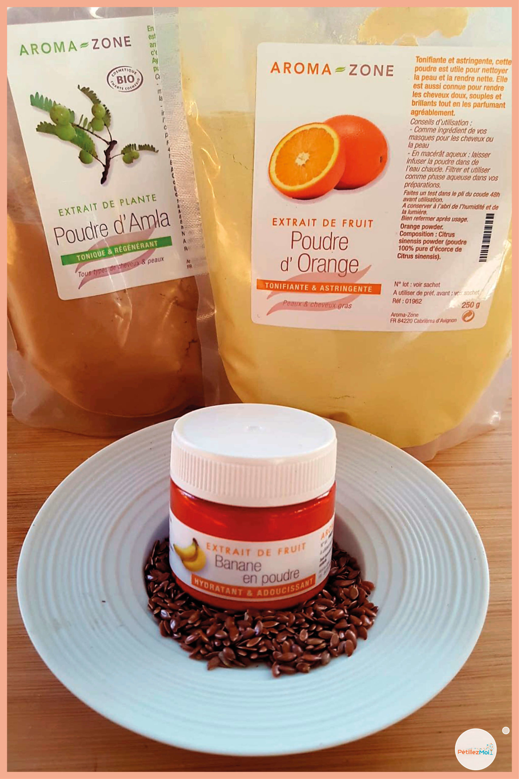 gel de lin aux poudres